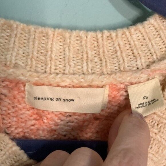 Anthropologie Sleeping on Snow Elbow Patch Sweater - Picture 5 of 9